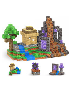 120 Piezas Juguetes de Bloques Magnéticos GEVINST Bosque Mágico