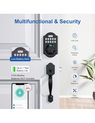 Cerradura Inteligente ENOKER DS07-L con Huella Dactilar y APP