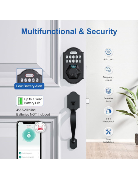 Cerradura Inteligente ENOKER DS07-L con Huella Dactilar y APP