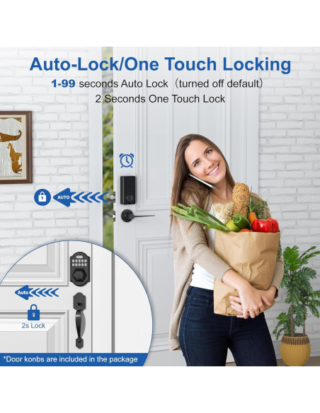 Cerradura Inteligente ENOKER DS07-L con Huella Dactilar y APP