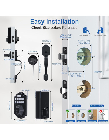 Cerradura Inteligente ENOKER DS07-L con Huella Dactilar y APP