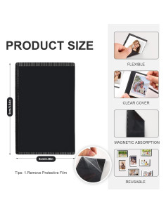 Marco de Imagen Magnético Mingting, 12 Unidades, Negro 2