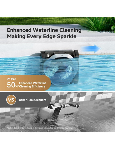 Limpiador de Piscinas Robótico DREAME Z1 Pro Inalámbrico 3028 L/h
