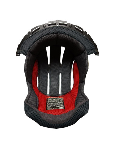 Almohadilla Central Delgada Shoei Hornet X2 Gris/Rojo