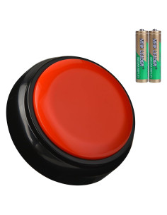 Botón de Grabación Wariolle Rojo 30 Segundos para Aula