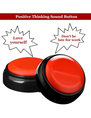 Botón de Grabación Wariolle Rojo 30 Segundos para Aula