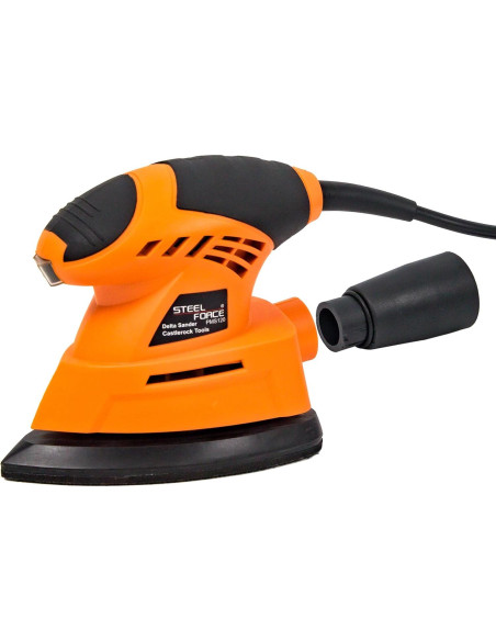 Lijadora Detalle Steel Force PMS120 12000 OPM con 20 Pzs Lija