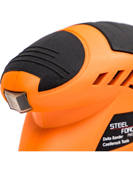 Lijadora Detalle Steel Force PMS120 12000 OPM con 20 Pzs Lija