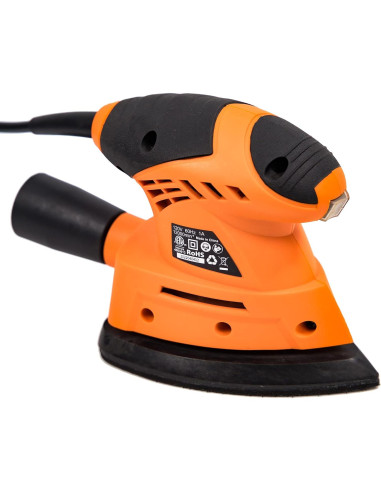 Lijadora Detalle Steel Force PMS120 12000 OPM con 20 Pzs Lija