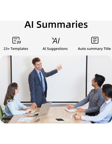 Grabadora de Voz AI Boyuevi 64GB, Transcripción y Traducción