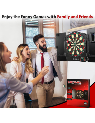 Gabinete de Dardos Electrónicos Haoteey con Marcador LED 40 Juegos