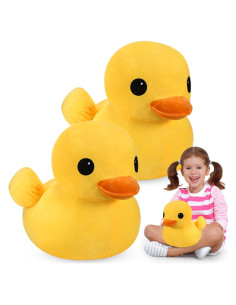 Peluche Pato Amarillo Leyndo 30 cm Suave Juguete Decorativo
