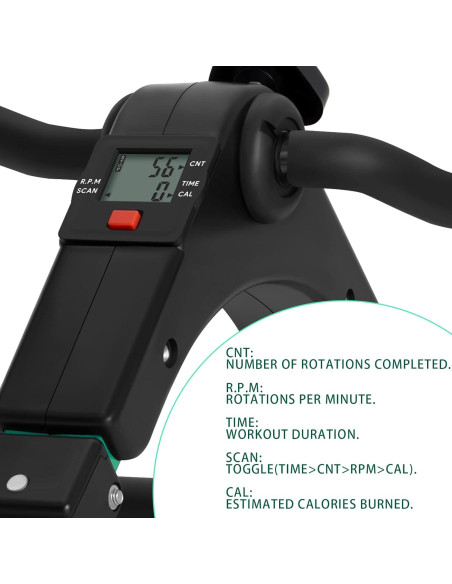 Ejercitador de Pedales Plegable Uten UTEN-BIKE-X1226