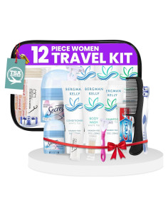 Kit de Aseo de Viaje Trektote - 12 Piezas TSA, Esenciales