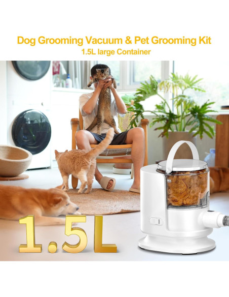 Aspiradora para Cuidado de Mascotas Poit G20 12000Pa 1.5L