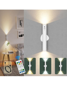 Juego de Apliques de Pared LYTARA 2 Pcs Recargables con Sensor 2
