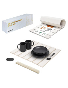 Alfombrilla de Secado de Piedra Ambrint Mediana 40.64x30.48cm