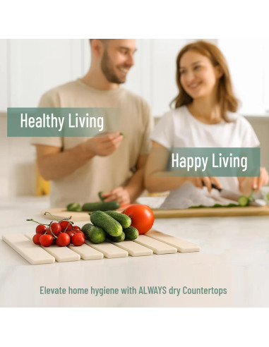 Alfombrilla de Secado de Piedra Ambrint Mediana 40.64x30.48cm