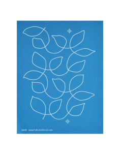 Plantilla de Línea Completa Hojas Meandering Hancy 17.78x22.86 cm