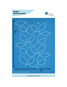 Plantilla de Línea Completa Hojas Meandering Hancy 17.78x22.86 cm 2