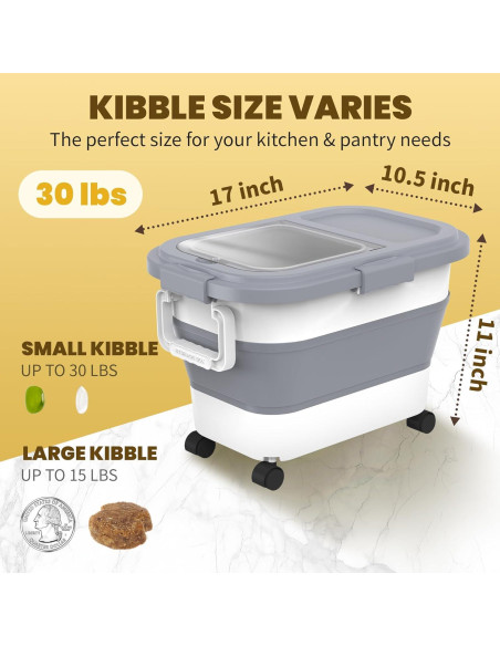 Contenedor de Almacenamiento de Alimentos HOYTAMDAR 9-13 kg Plegable