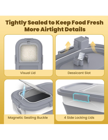 Contenedor de Almacenamiento de Alimentos HOYTAMDAR 9-13 kg Plegable