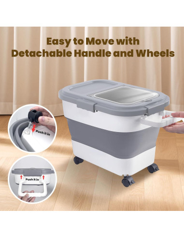 Contenedor de Almacenamiento de Alimentos HOYTAMDAR 9-13 kg Plegable