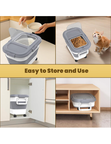 Contenedor de Almacenamiento de Alimentos HOYTAMDAR 9-13 kg Plegable