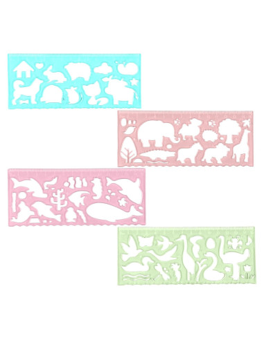 8 Plantillas de Dibujo para Niños Ymapinc - Animales Coloridos