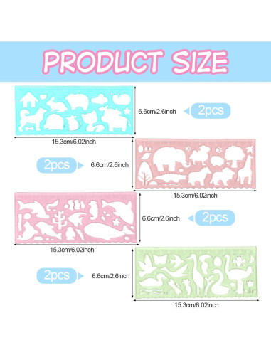 8 Plantillas de Dibujo para Niños Ymapinc - Animales Coloridos