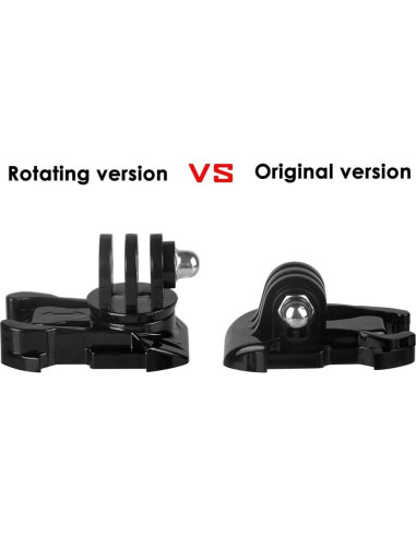 Adaptador de Soporte Giratorio 360 para Casco - Vcufflinks - Paquete de 3