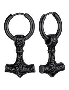 Pendientes Vikingos Masculinos Supcare Acero Inoxidable