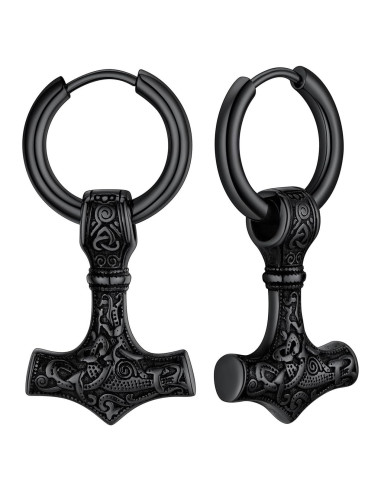 Pendientes Vikingos Masculinos Supcare Acero Inoxidable