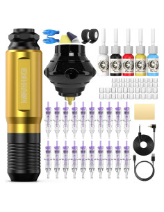 Kit de Tatuaje Inalámbrico Wormhole WTK178 con Batería