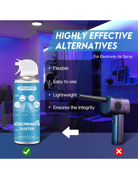 Soplador de Aire CPDUSTER para Limpieza de PC - 6 Piezas Soplador de Aire CPDUSTER para Limpieza de PC - 6 Piezas