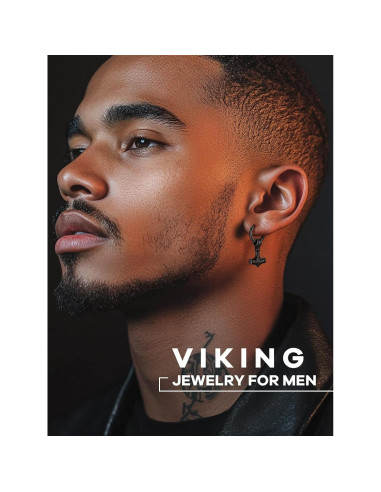 Pendientes Vikingos Masculinos Supcare Acero Inoxidable