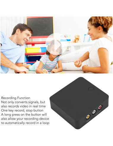 Convertidor AV a HDMI 1080P Sanpyl con Grabación y USB