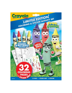 Juego de Colorear Crayola Edición Limitada 32 Páginas 8 Crayones