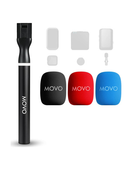Mango de Micrófono Inalámbrico Movo WMX-HM2 para DJI Mic y Rode GO II