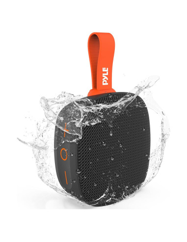 Altavoz Mini Inalámbrico Bluetooth Pyle PCLSB1BK.6 - IPX7, 5W