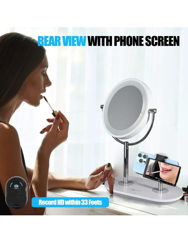 Monitor de Selfie USBERG 5" HD con Control Remoto Bluetooth