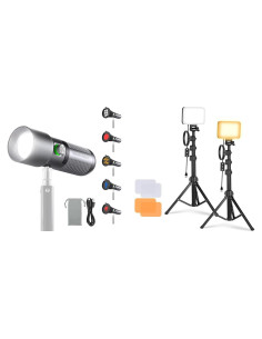 Linterna Fotográfica NEEWER Basics 10W LED RGB con Filtros