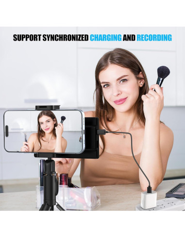 Monitor de Selfie USBERG 5" HD con Control Remoto Bluetooth