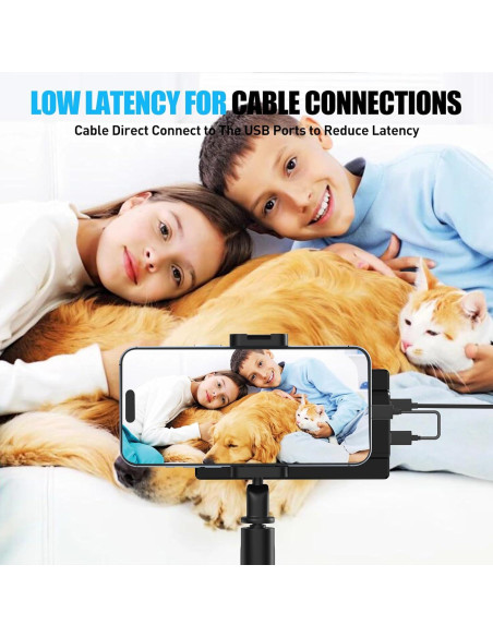 Monitor de Selfie USBERG 5" HD con Control Remoto Bluetooth