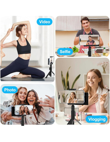 Monitor de Selfie USBERG 5" HD con Control Remoto Bluetooth