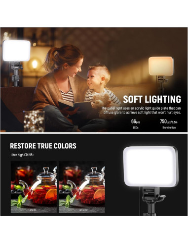 Linterna Fotográfica NEEWER Basics 10W LED RGB con Filtros