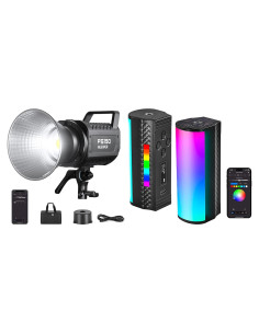 Kit de Luz LED NEEWER FS150 y TL97C RGB Portátil 130W