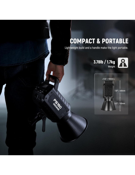 Kit de Luz LED NEEWER FS150 y TL97C RGB Portátil 130W