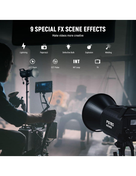 Kit de Luz LED NEEWER FS150 y TL97C RGB Portátil 130W