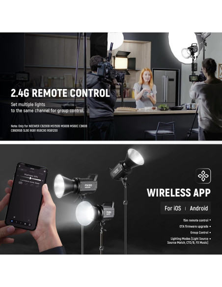 Kit de Luz LED NEEWER FS150 y TL97C RGB Portátil 130W